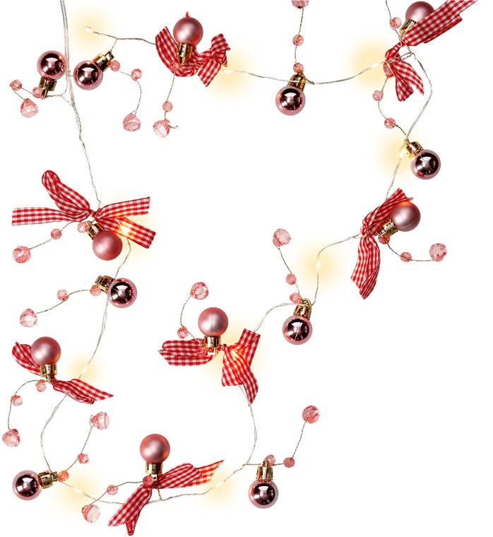 27240_0TGazh9rYVvDvt 10er LED-Silberdraht-Lichterkette "Kugeln & Schleifen"