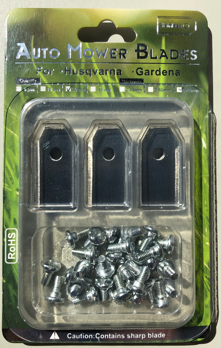 22367_00LF7aspKvXbWR 9x Ersatz Messer für Gardena Mähroboter 0.75mm