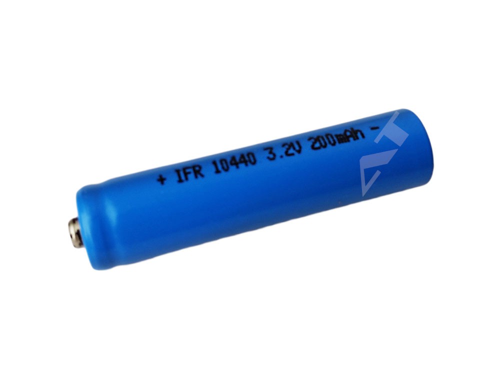 23395_0 IFR 10440 3.2V 200mAh LiFePo4 Akku (Pluspol erhöht)