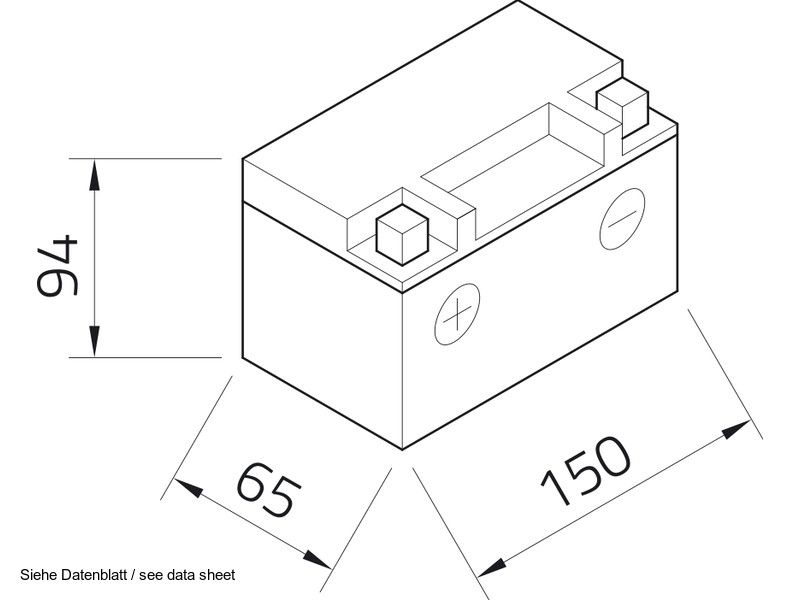 15846_2BwMF2Jv5ZNAx2 Intact GEL12-10B-4 GEL-Motorradbatterie ersetzt M6011, YTZ10-S, YTZ10S-4 12V 9Ah
