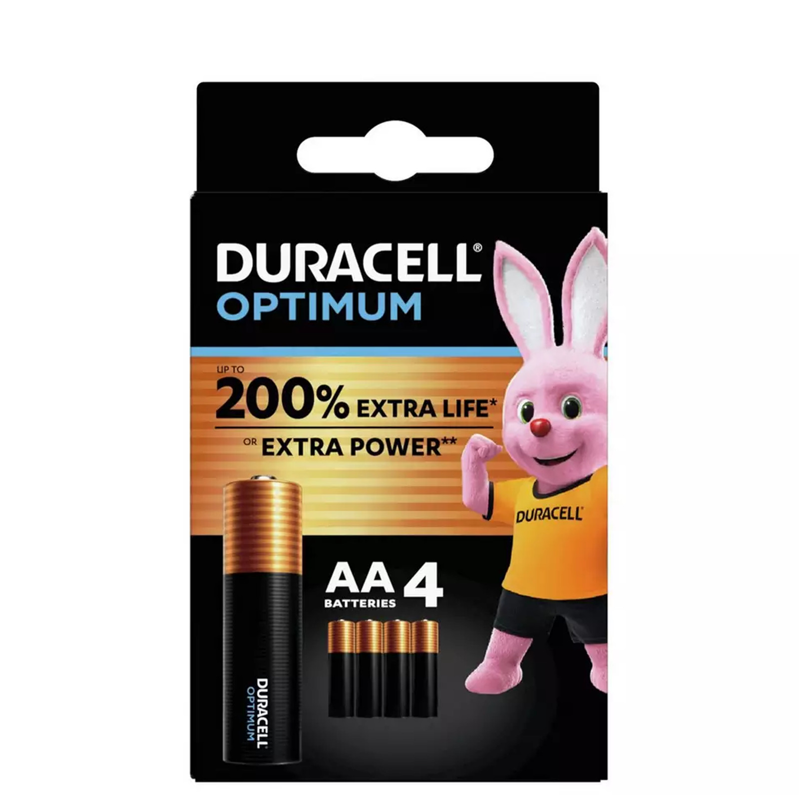 18555_0 Duracell Optimum MN1500, AA, Mignon 4er Pack Batterien