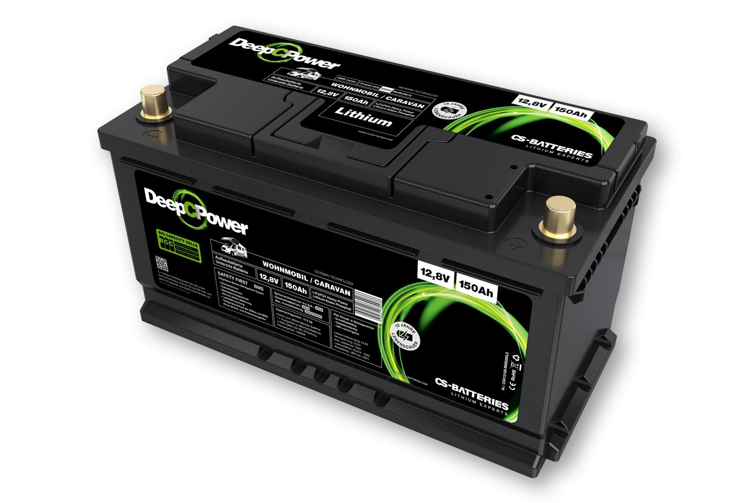 26771_0 Deep C Power 12V 150Ah LiFePO4 Batterie für Ducato, Ford, PSA, TGE Caravan