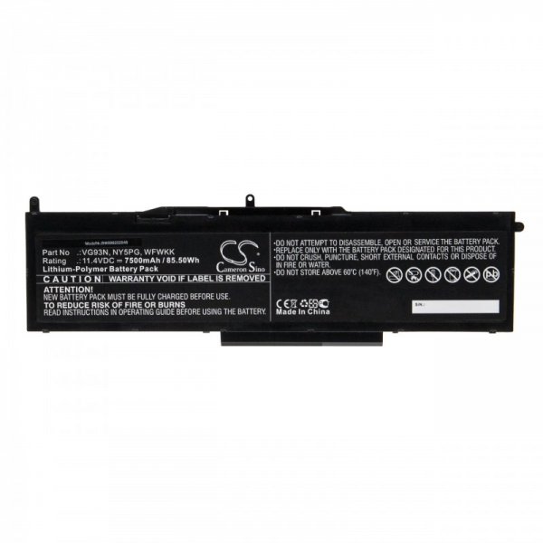 26049_0g1qVlstoRJRGz Akku passend für Dell Latitude 5580, 5591, Precision 3520, 3530 7500mAh