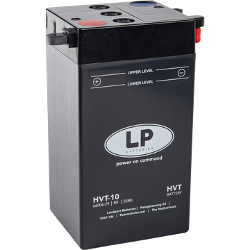 26643_0wksFGYZBhqDPj LP HVT-10 Motorradbatterie ersetzt 02200, 02299, 66006-29, HVT-10, YB2-6 6V 22Ah