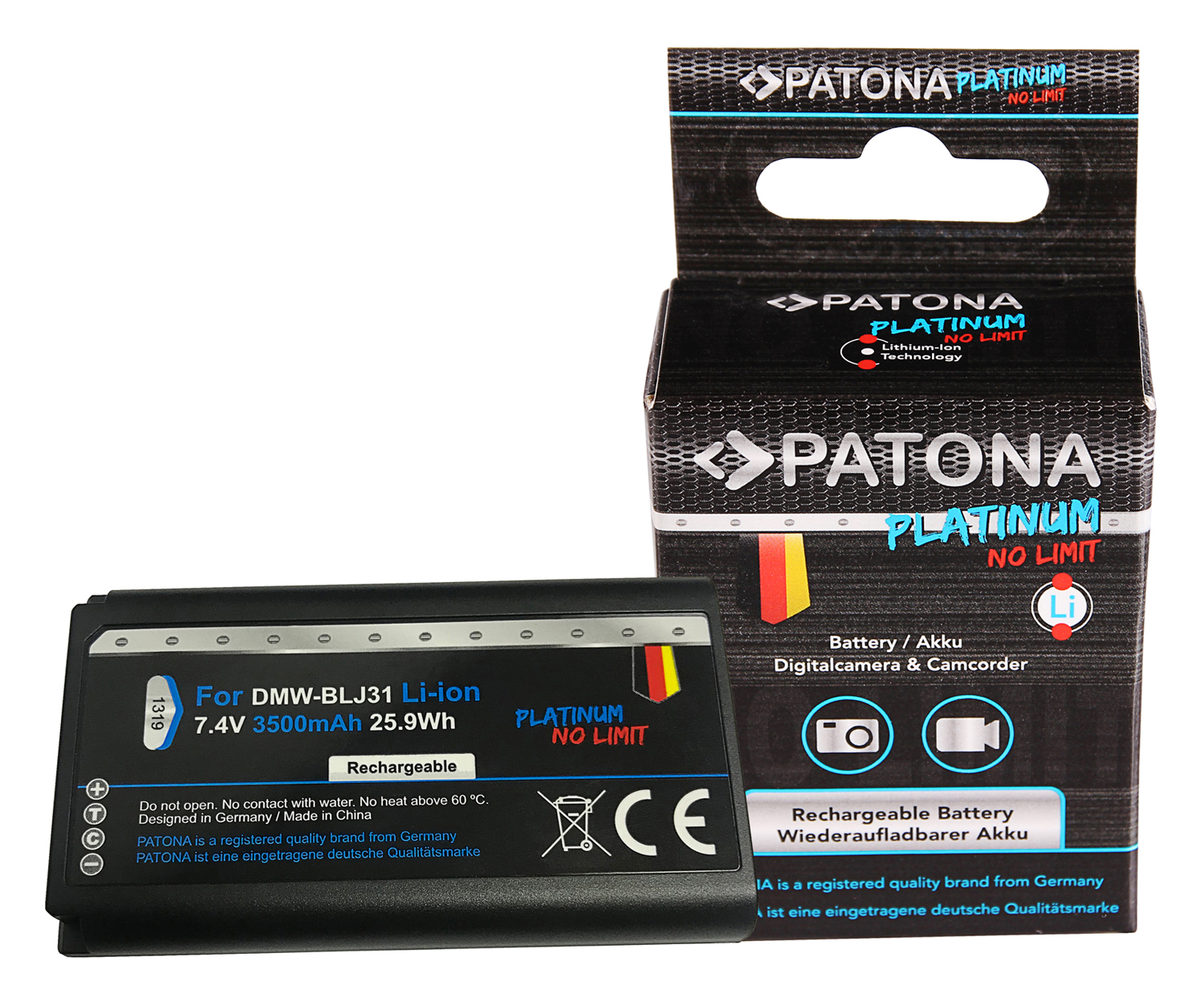 23189_0JP3ideHXEGGMG Akku passend für Panasonic Lumix DC-S1H, DC-S1R 3500mAh