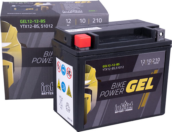 14290_0 Intact GEL12-12-BS GEL-Motorradbatterie ersetzt YTX12-BS, CBTX12-BS 12V 10Ah