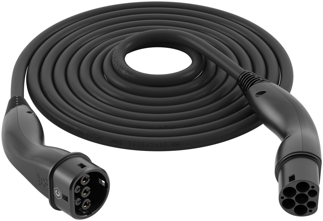 HELIX® Ladekabel Typ 2, bis zu 7,4 kW, 5 m, schwarz