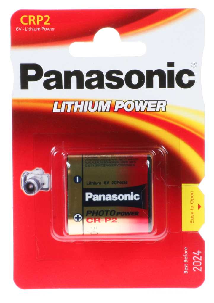 13609_0XulUVbqKExfPt Panasonic CRP2, CR-P2 Photo Power 6V Lithium Batterie