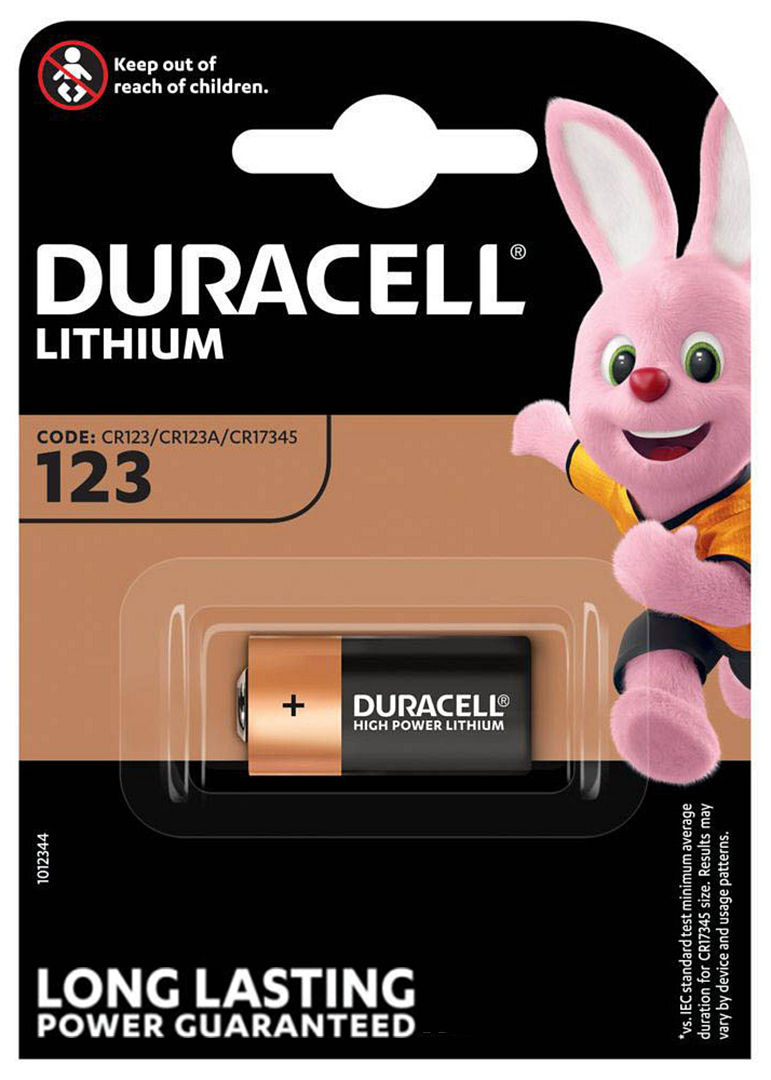 18557_0 Duracell 123, CR123, DL123, CR123A Lithium Batterie
