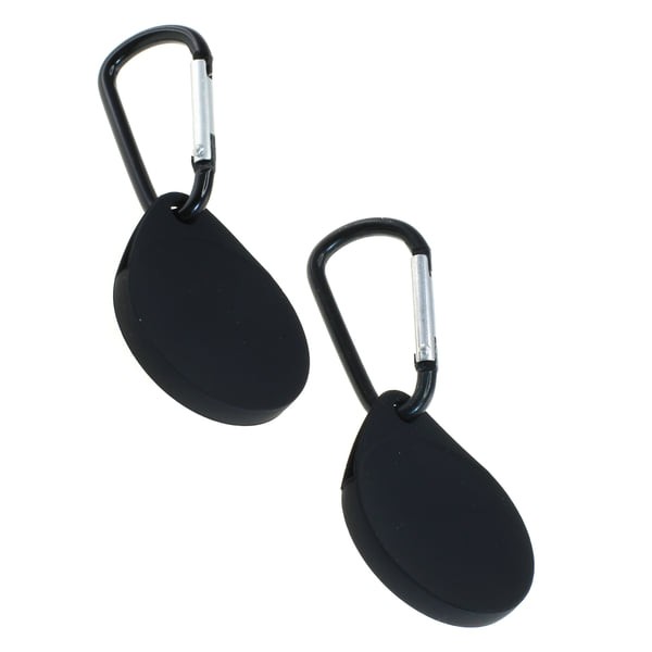 24405_0R0pYFz5kEqjT4 2er SET Silikon Hülle Schwarz mit Karabinerhaken kompatibel zu Apple AirTag
