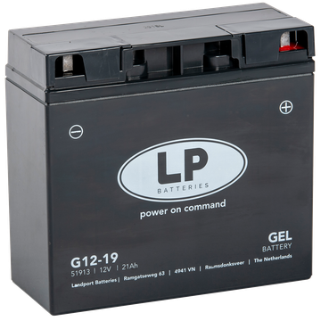 21579_0JLNLF9xYeHzEO LP G12-19 GEL-Motorradbatterie 51913, HJ51913-FP, 519013017, 12C16A-3B 12V 21Ah
