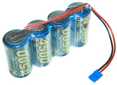 13074_0KNhJ3saLwN0w2 BlackFox 4er-Reihe Akkupack 4,8V 4500mAh mit Graupner Stecker