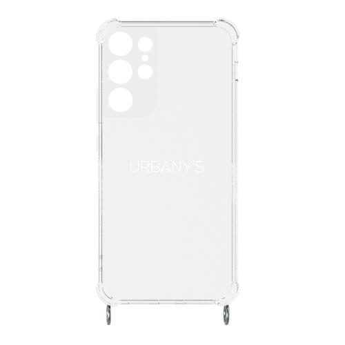 27304_0 Samsung Galaxy S22 Ultra Cover, Silikon transparent, silber Ringe