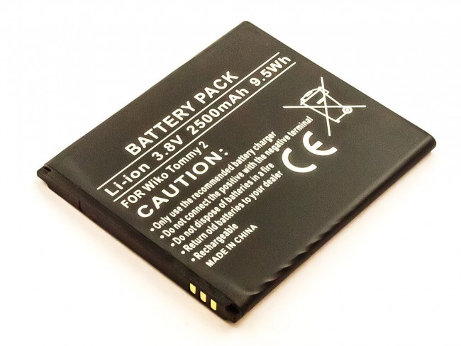 Akku ersetzt Wiko 4901 passend für Wiko Tommy 2 2500mAh