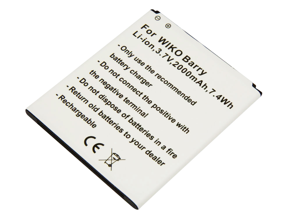 23469_0TzZAmQQ1kAwho Akku ersetzt Wiko Barry passend für Wiko Barry, Barry Dual Sim 2000mAh