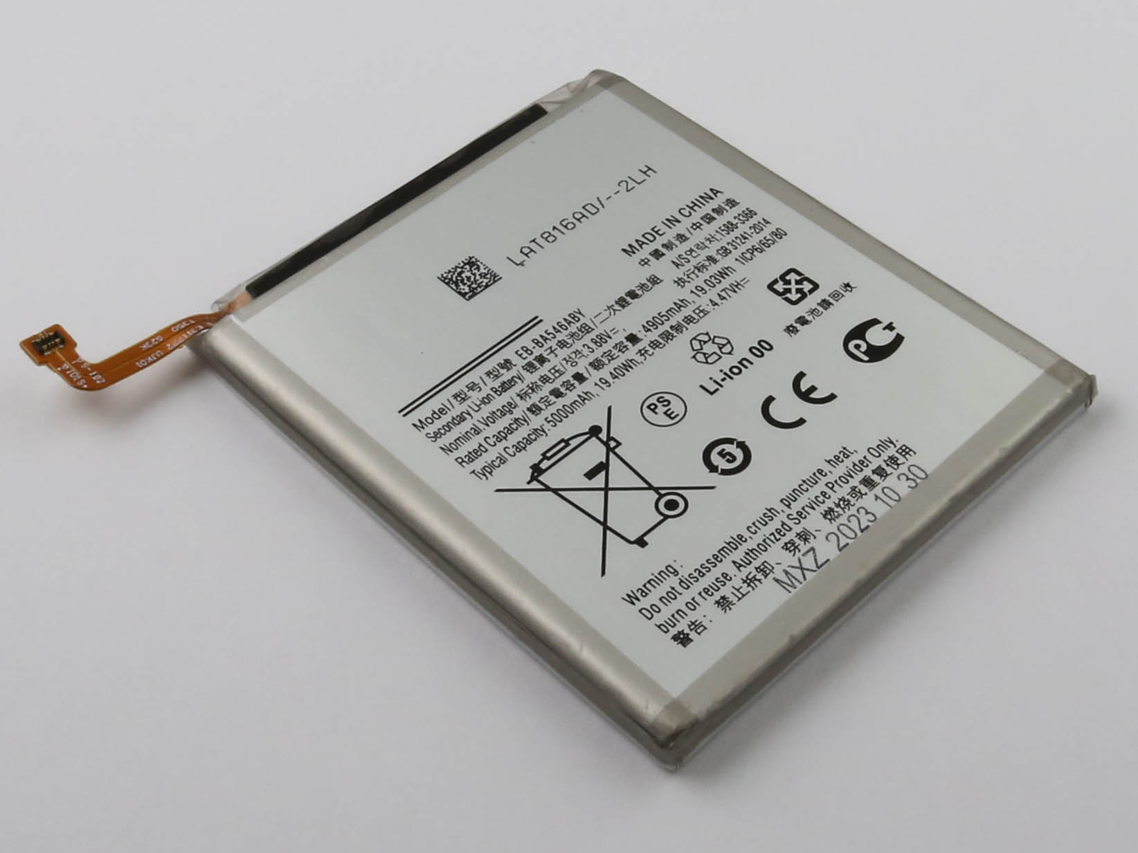 27434_0 Akku ersetzt EB-BA546ABY passend für Samsung Galaxy A34 5G, SM-A346N, SM-A546B