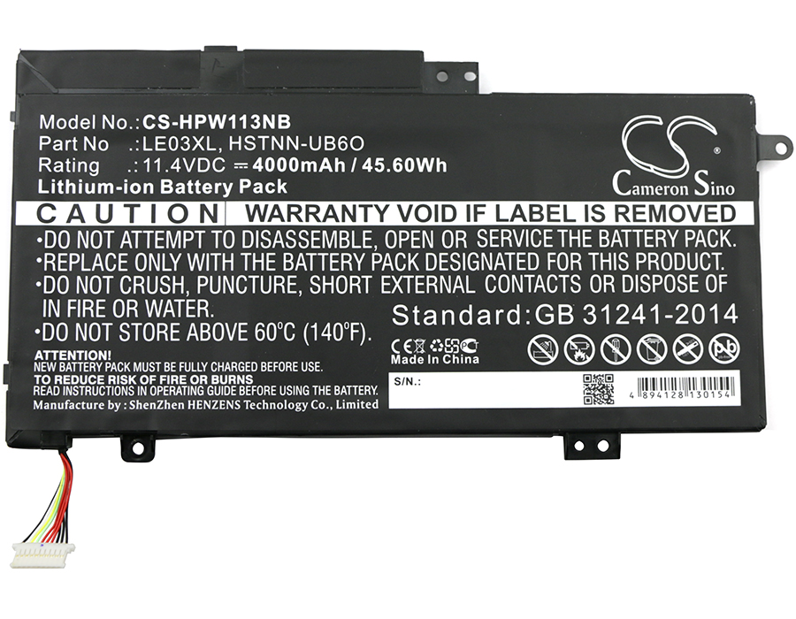 24834_0cHt2dkcldH7Y3 Akku ersetzt 796356-005, HSTNN-UB6O, LE03XL passend für HP Envy X360 15-W000