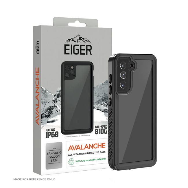EIGER SAMSUNG GALAXY S22+ OUTDOOR-COVER LAWINENHÜLLE SCHWARZ
