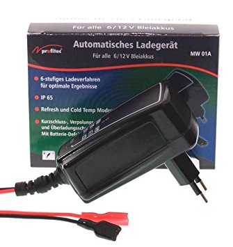 21941_0 Profitec MW01A Ladegerät für Blei Akkus 6/12V 1000mAh