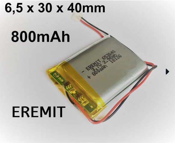 24925_0ikAYMQGiUCsy9 Akku 653040 3.7V 800mAh Li-Polymer Walkera Stecker