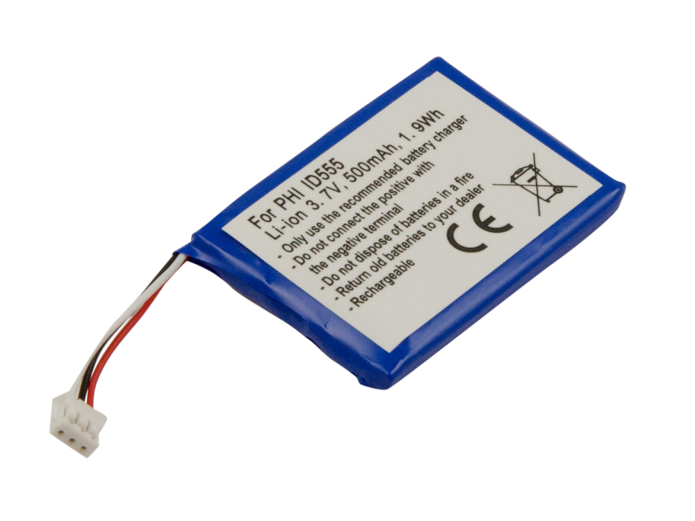 26600_0 Akku ersetzt Philips ID555, 28118, MC-163-500 passend für PL-043043, 5-2762