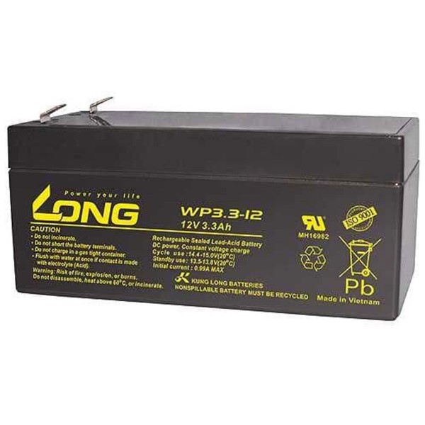 16244_0 KungLong WP3.3-12 12V 3.3Ah wie Panasonic LC-R123R4PG